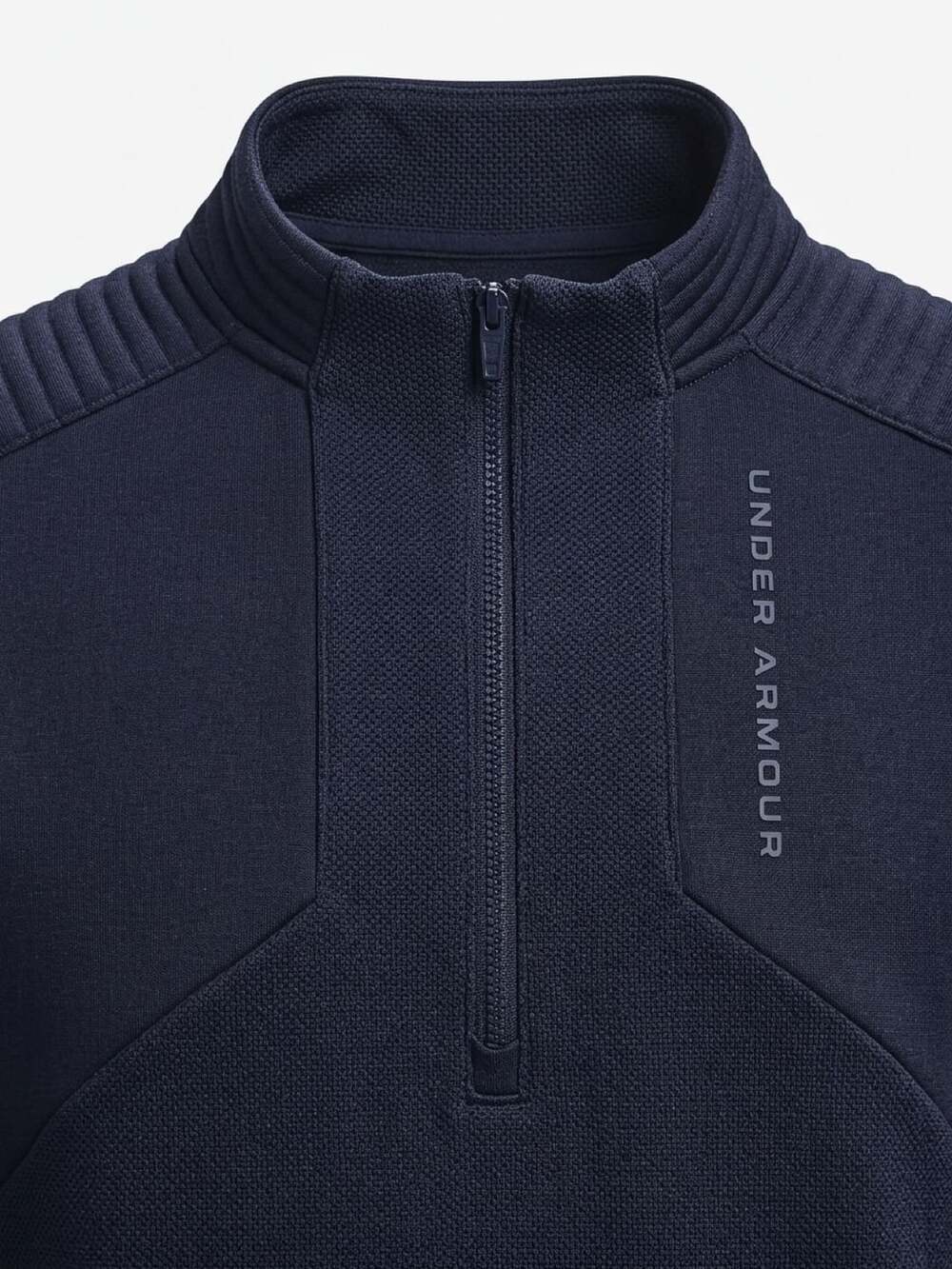 Under Armour Mens Black Storm Daytona 1/4 Zip Golf Pullover Med ColdGear 1317341
